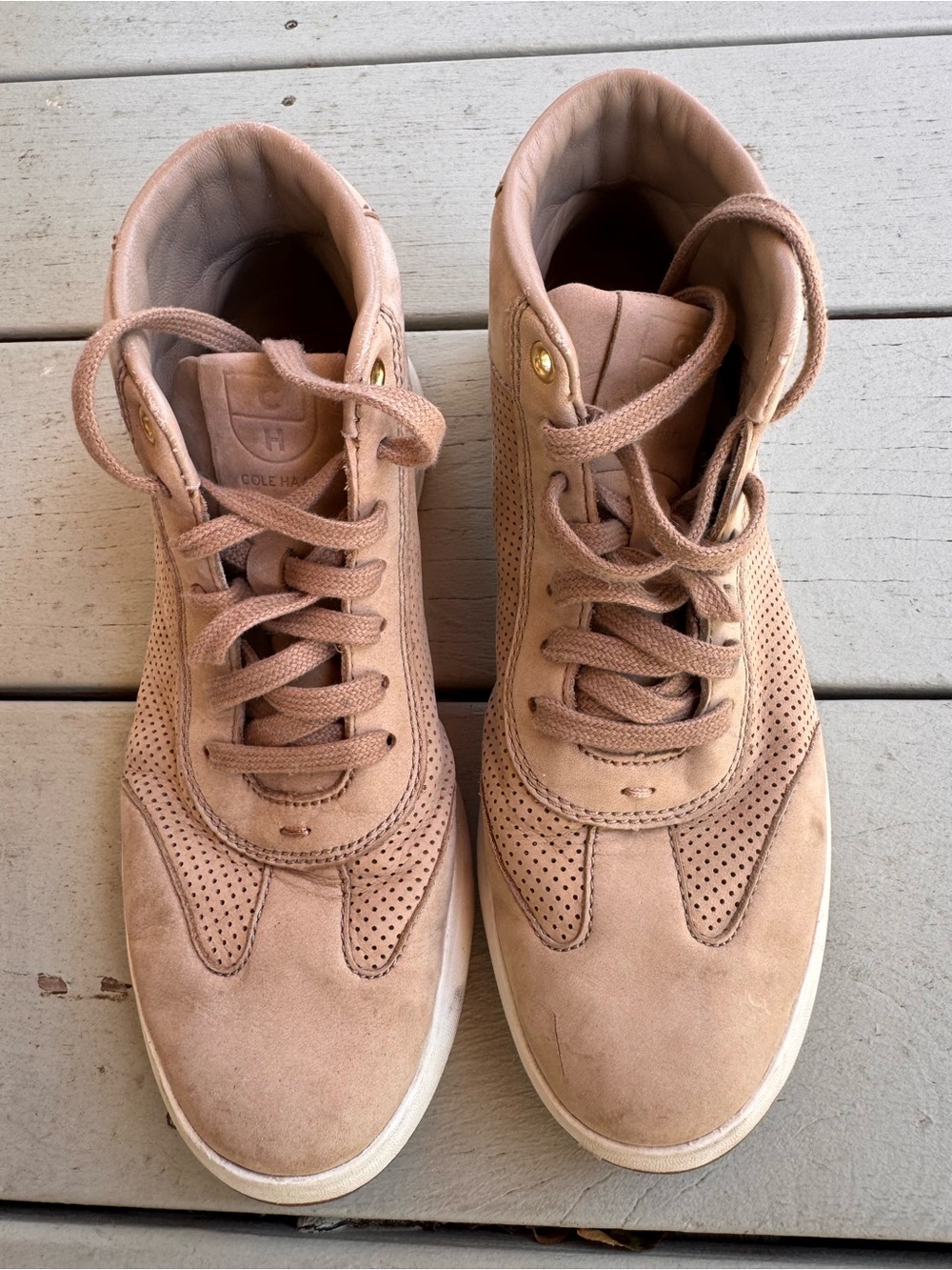 Cole Haan Rose Suede High-Top Sneakers